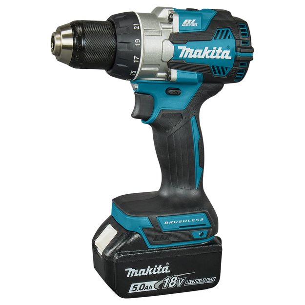 Makita DDF489RTJ bešepetėlinis akumuliatorinis suktuvas gręžtuvas 18V 2x5,0Ah 1