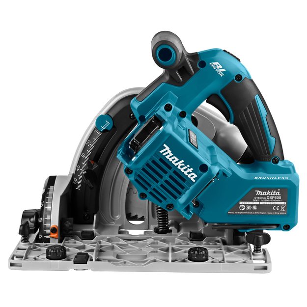 Makita DSP600ZJ Akumuliatorinis diskinis pjūklas (2x18V Li-ion Be akumuliatorių ir kroviklio)