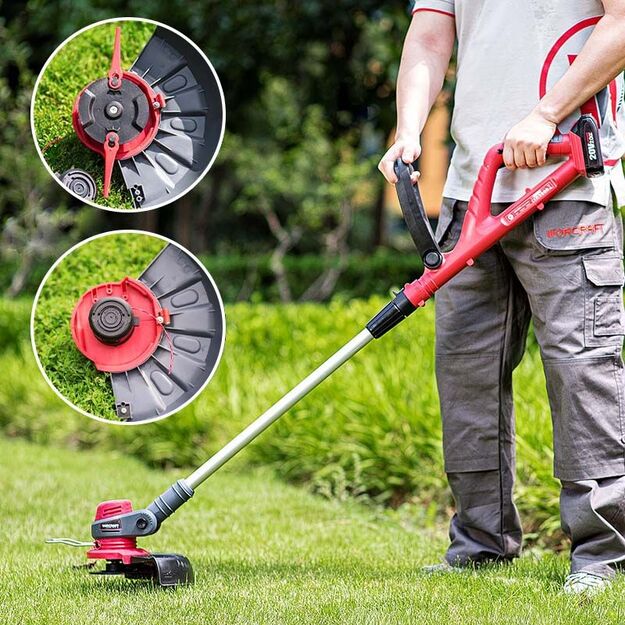 Worcraft akumuliatorinis trimeris su 20V 1x4,0AH